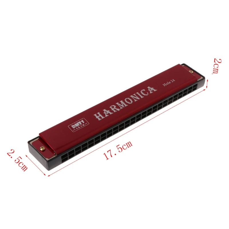 24-hole harmonica in 4 colors
