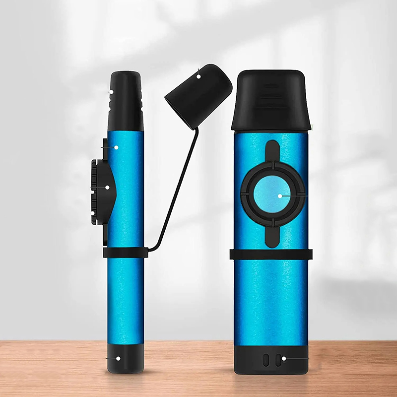Full view of an electric Kazoo made of aluminum alloy - color
