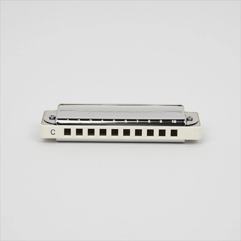 Detailed view of diatonic harmonicas with selectable tuning