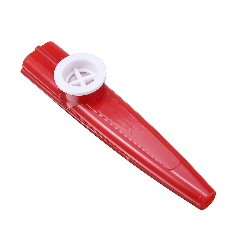 Right side view of a batch of 10 kazoos for children