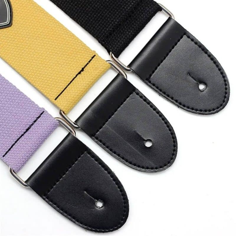 Details of Woven Cotton Strap Ends in Fresh Colors
