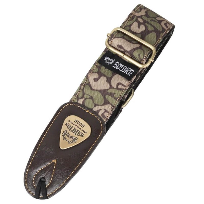 Urban Camouflage Guitar Strap in Green Color