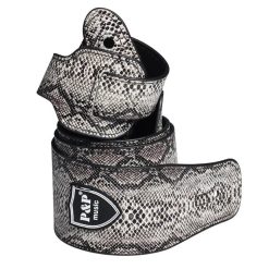 Grey Snake Skin Patterned Guitar Strap