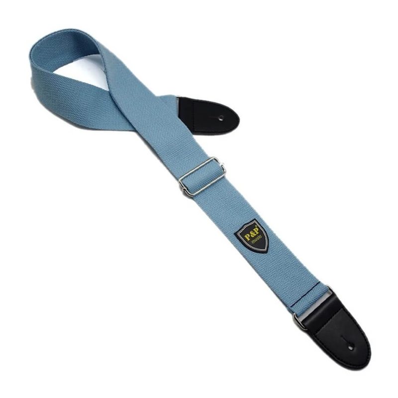 Woven Cotton Strap in Fresh Blue Color