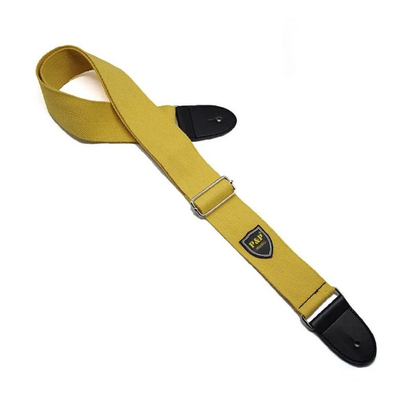 Woven Cotton Strap in Fresh Yellow Color