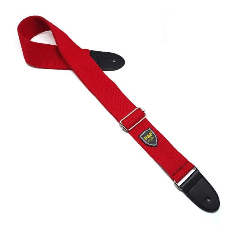 Woven Cotton Strap in Fresh Red Color