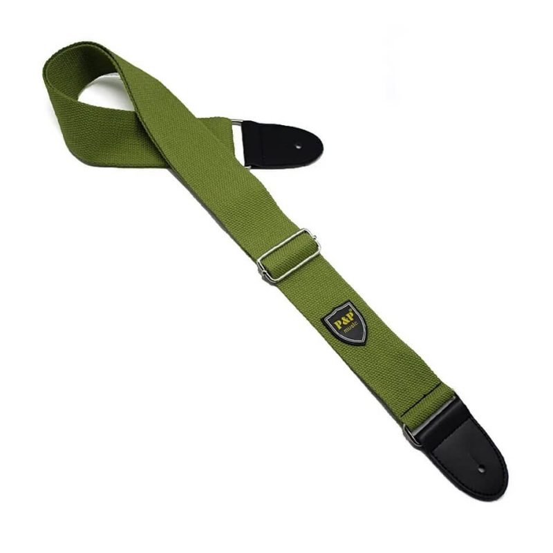 Woven Cotton Strap in Fresh Green Color