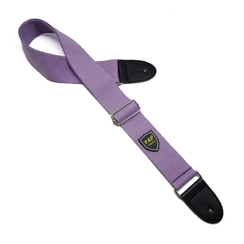 Woven Cotton Strap in Fresh Colors, Purple Color