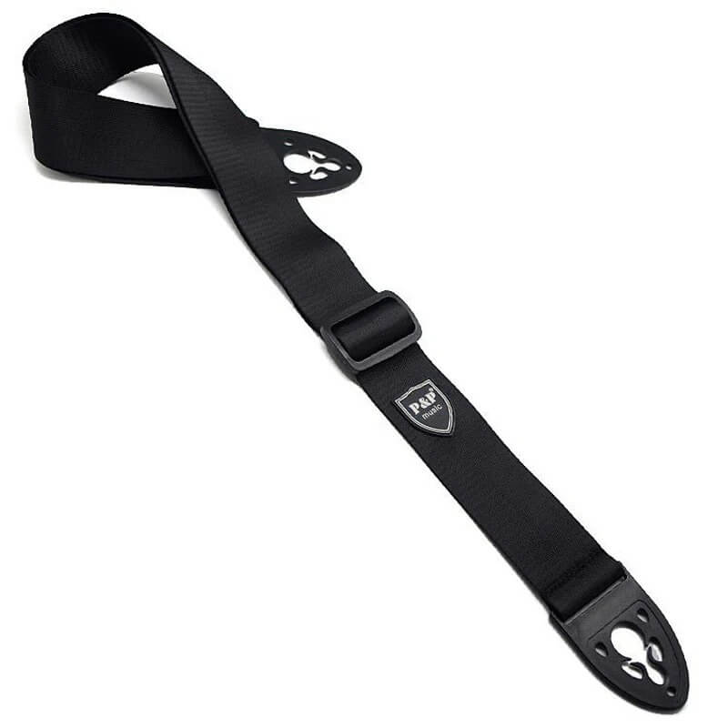 Vibrant Polyester Strap - Black Color