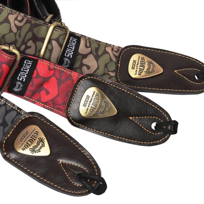 Urban Camouflage Guitar Strap Details