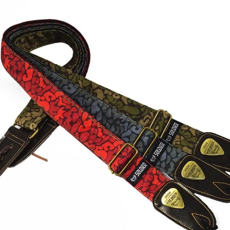 Full view of Urban Camouflage Guitar Strap