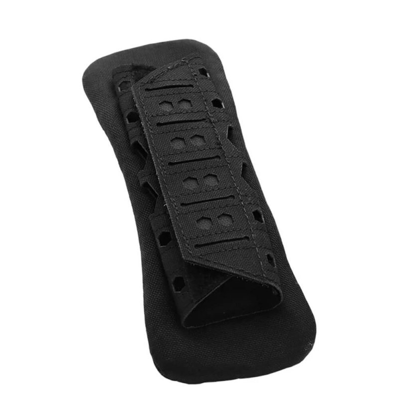 Removable anti-slip super padded shoulder cushion with breathable mesh - black color