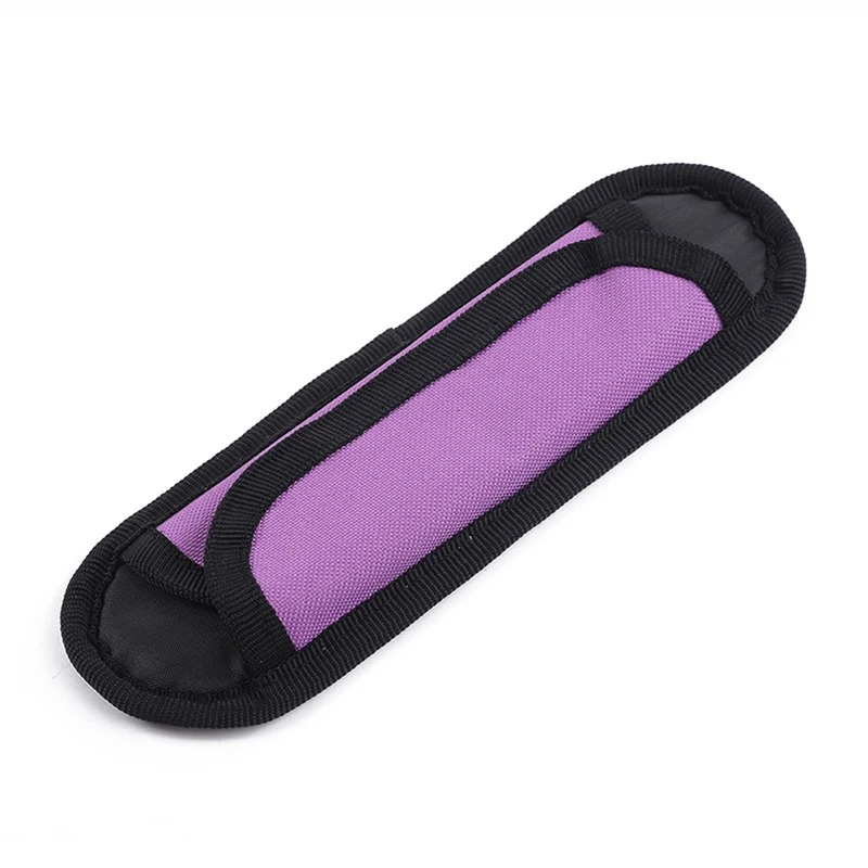 Removable, non-slip shoulder pad for guitar strap - purple color