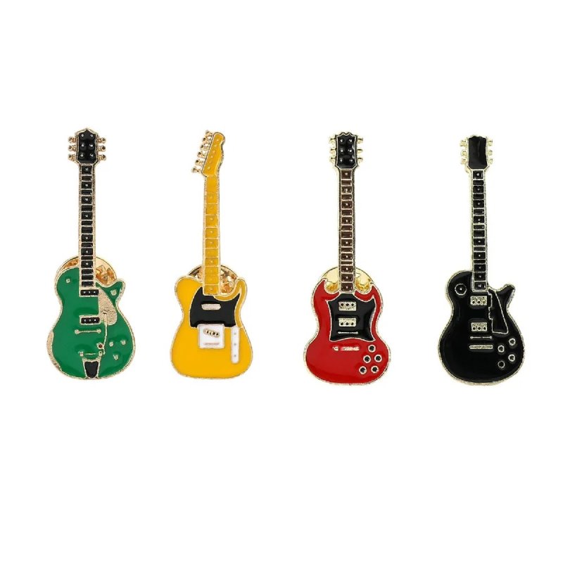 Set of 4 Electric Guitar Pins - 4 colors