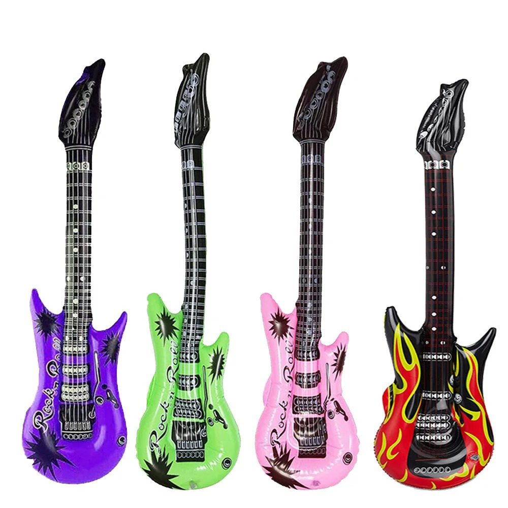 Lot of Inflatable Guitars - Pack of 4