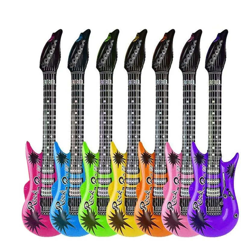 Lot de 6 instruments gonflables Rockstar pour guitare à air - Jouet