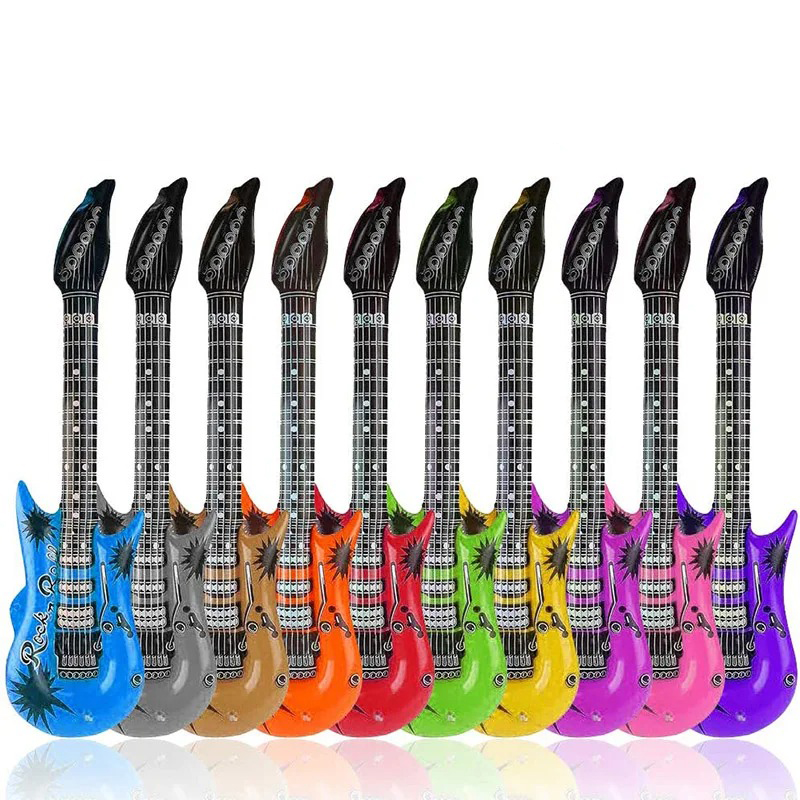 Inflatable Guitars Lot - Pack of 6