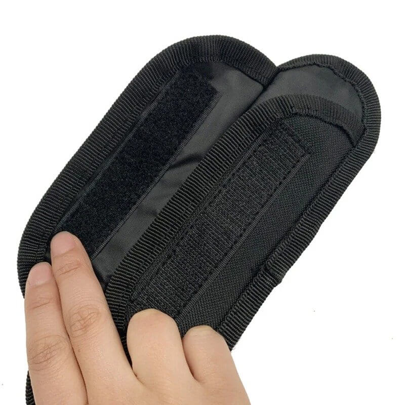 Opening for shoulder cushion for removable non-slip guitar strap