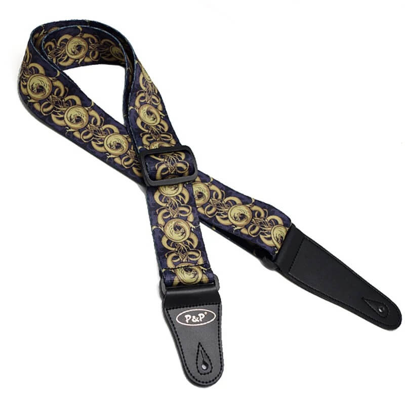 Electric Guitar Strap with Steam Punk Design