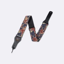 Guitar strap with Union Jack English Flag print - model 1