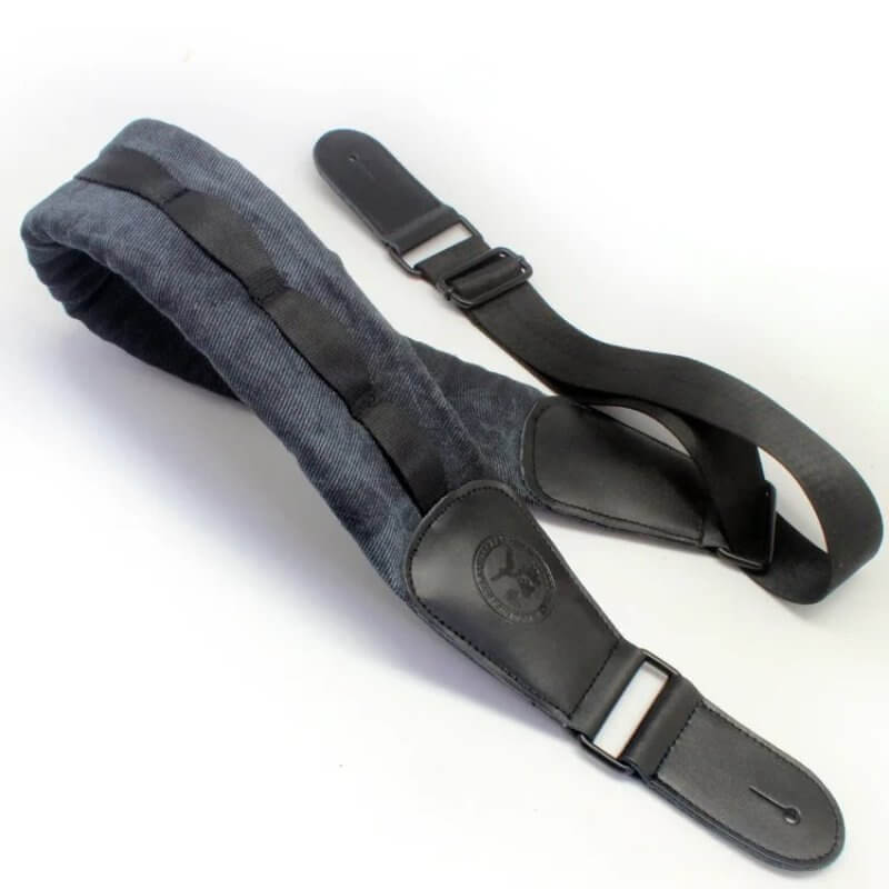 Bass Guitar Strap - Wide and Super Comfortable - Black