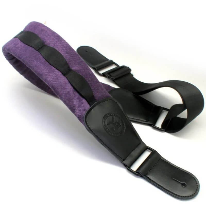 Bass Guitar Strap - Wide and Super Comfortable - Purple