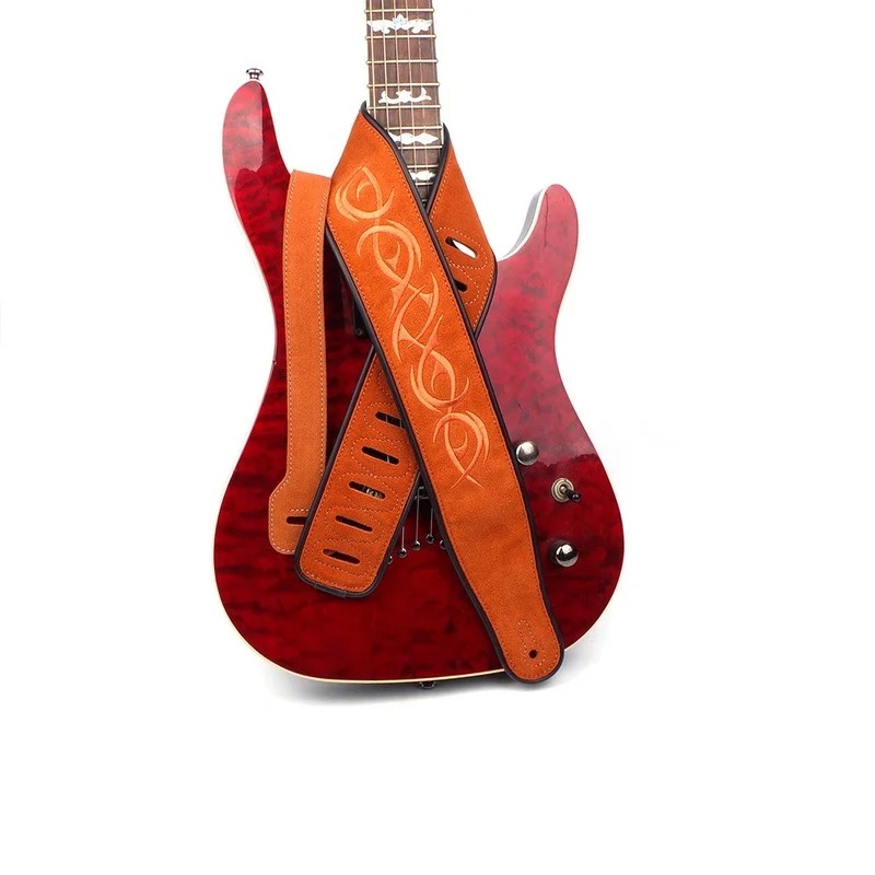Genuine Cowhide Leather Strap with Tribal Pattern