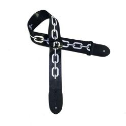 Guitar Strap with Metal Chain Patterns