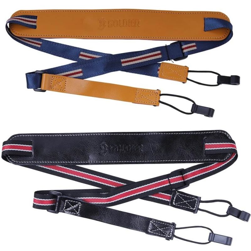 Very thin ukulele strap with shoulder pad - 2 models to choose from