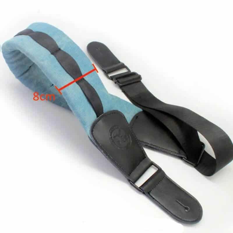 Details of Wide Bass Guitar Strap - Large and Super Comfortable