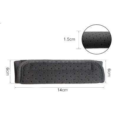 Dimensions of shoulder cushion for removable guitar strap with breathable foam