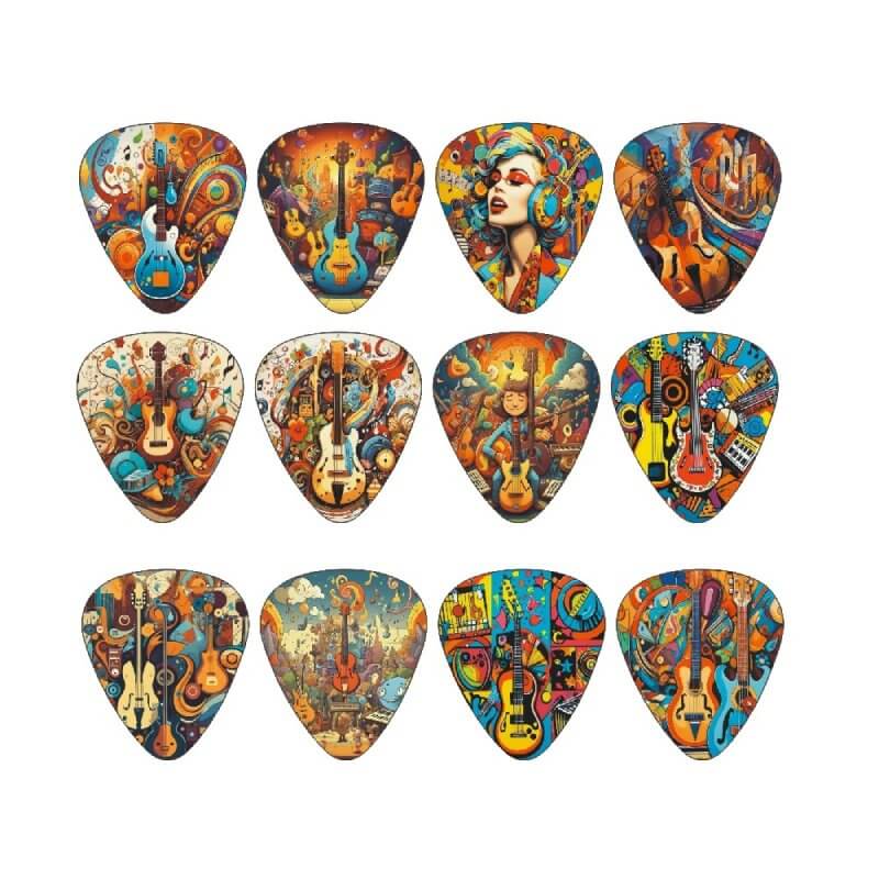 Artistic Edition Guitar Picks Details - Pack of 12