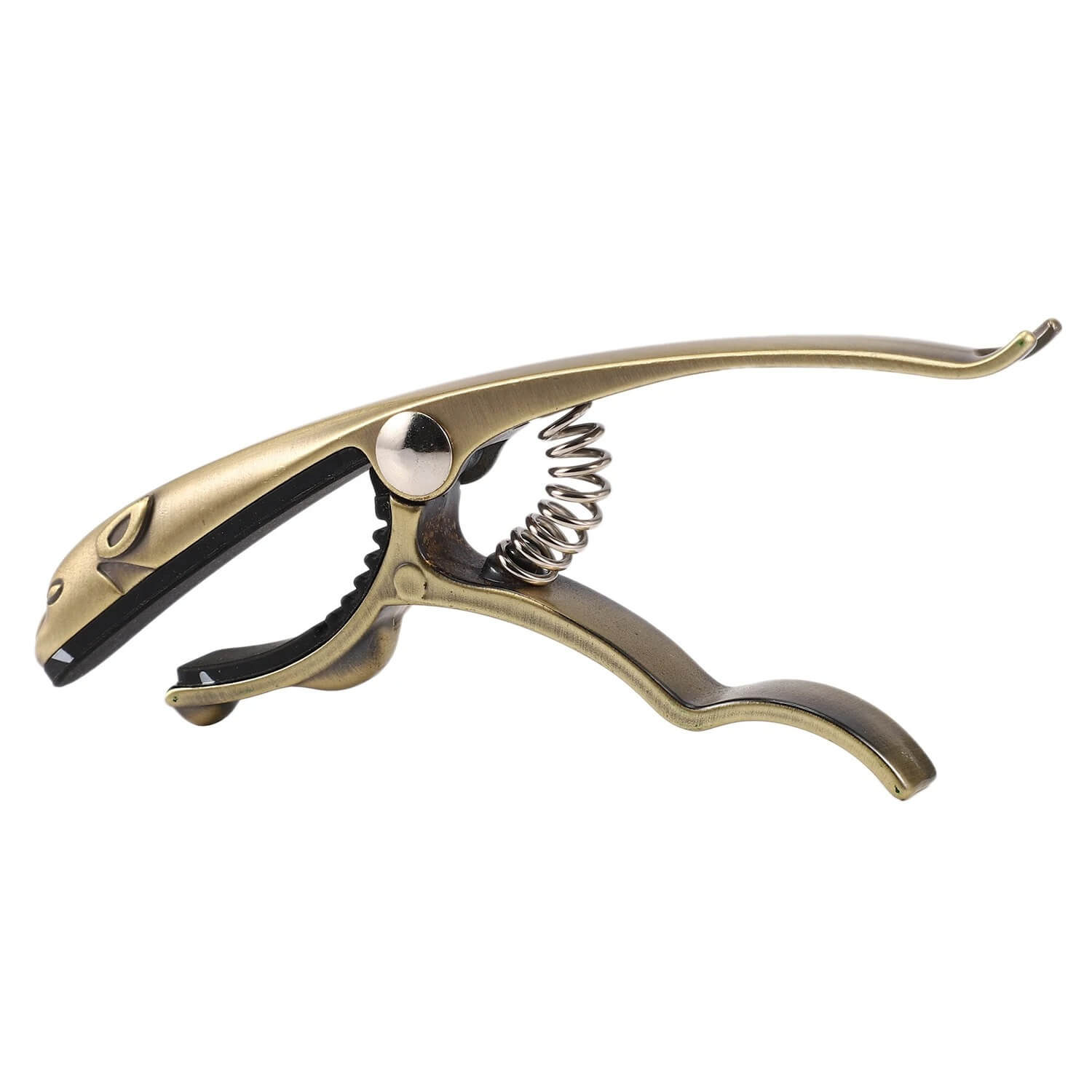 Details of Rear View of Zinc Alloy Metal Hood in the Shape of a Leopard