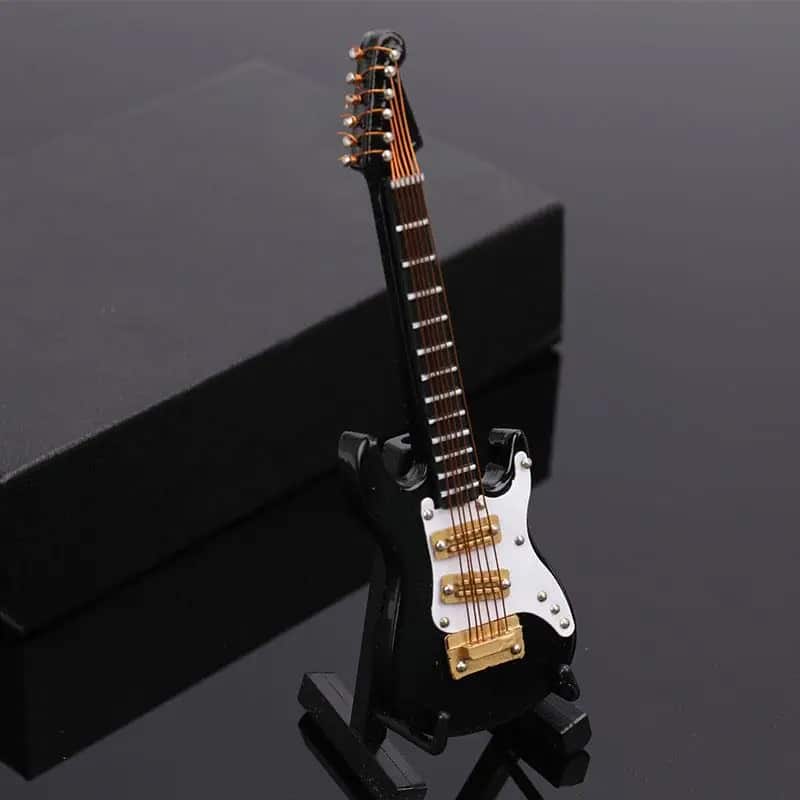 Miniature Electric Guitar - Black color