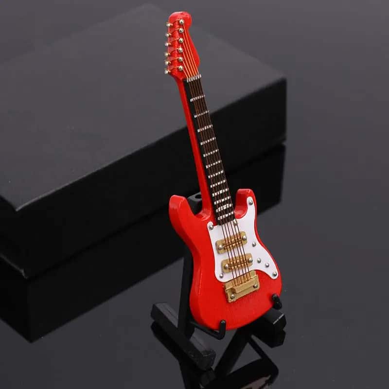 Miniature Electric Guitar - Red Color