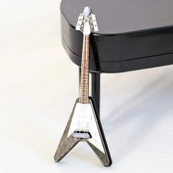 Miniature electric guitar of the Flying V type - model 2