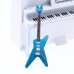 Miniature electric guitar star - dark blue model