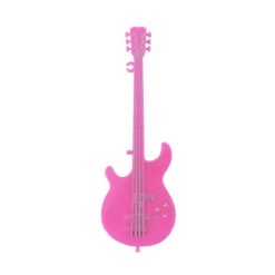 Stylized Miniature Guitar in Pink
