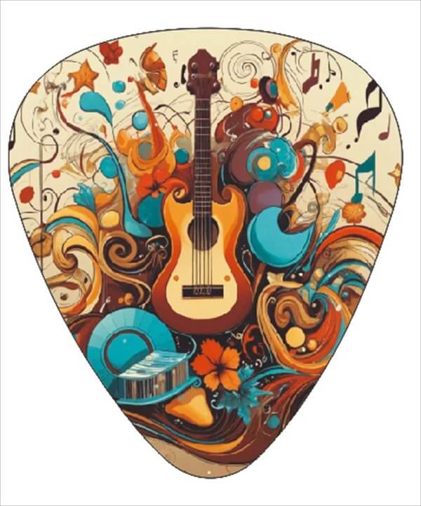 Artistic Edition Guitar Picks - Pack of 12 - Design 10