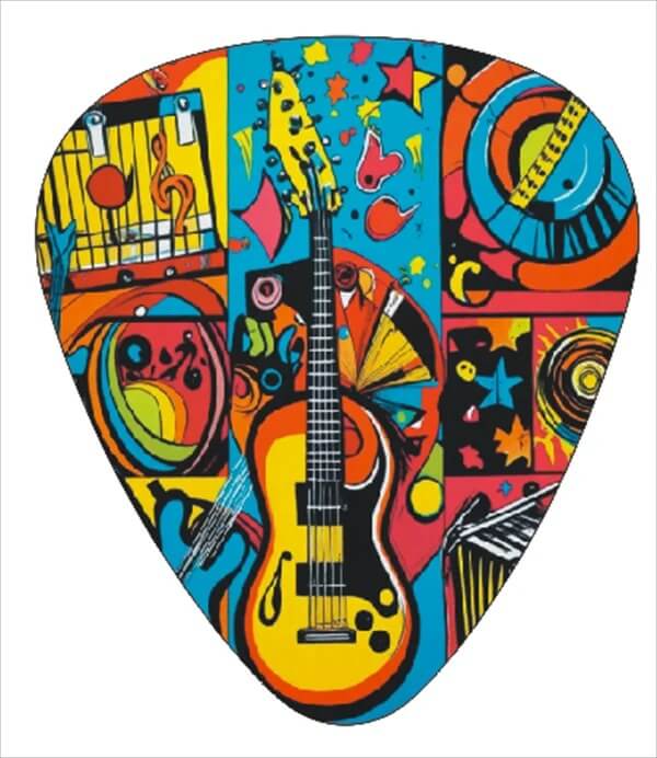 Artistic Edition Guitar Picks - Pack of 12 - Design 12