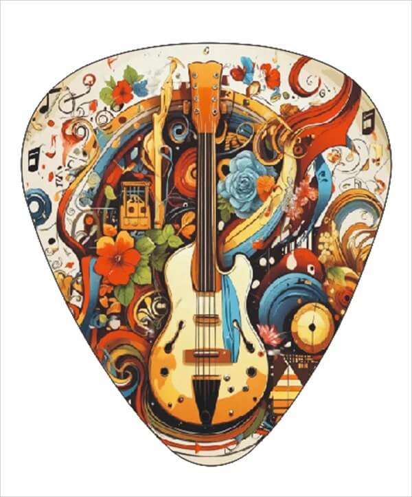 Artistic Edition Guitar Picks - Pack of 12 - Design 2