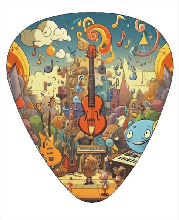 Artistic Edition Guitar Picks - Pack of 12 - Design 5
