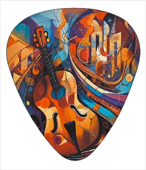 Artistic Edition Guitar Picks - Pack of 12 - Design 8