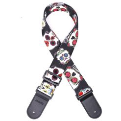 Guitar Strap with Death's Head, Skull Party Calavera