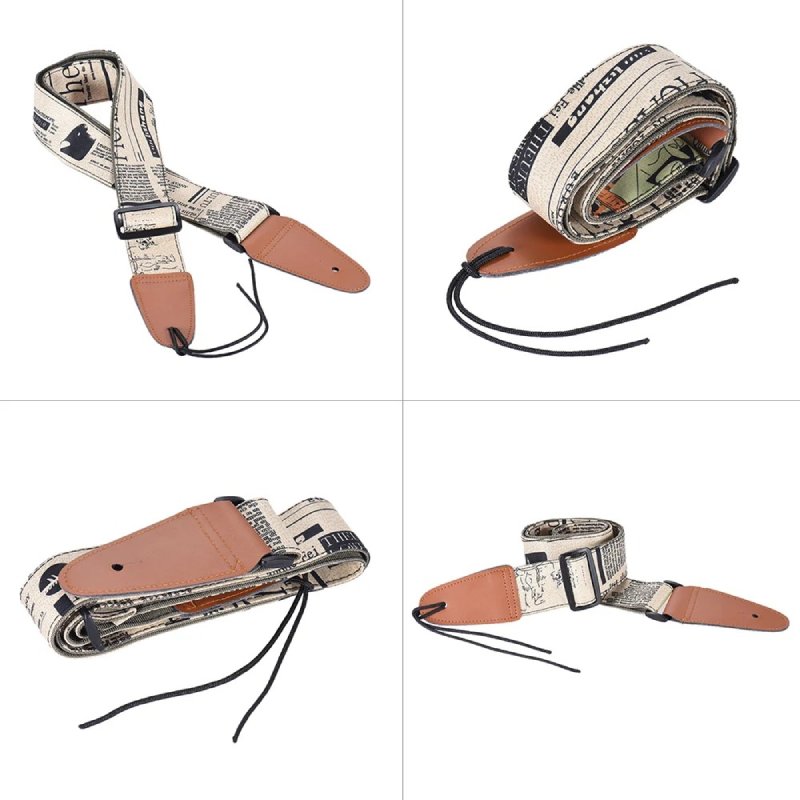 Details of Vintage Urban Journal Guitar Strap
