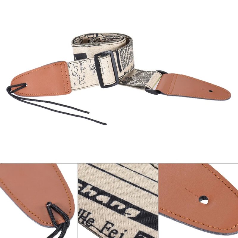 Beautiful Vintage Urban Journal Guitar Strap