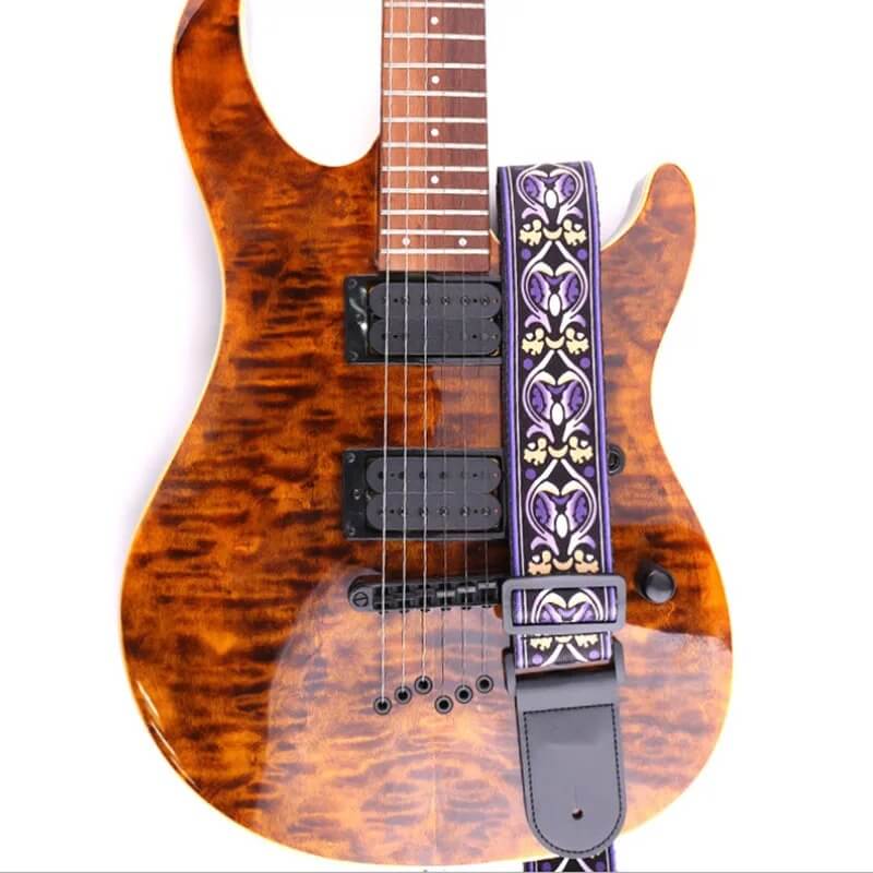 Vintage Guitar Strap with Baroque Melodies