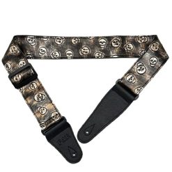 Skull Riff patterned guitar strap