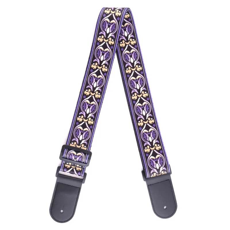 View of the Vintage Baroque Melodies Guitar Strap