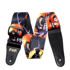 Rock Legends Death Metal Skull Head Guitar Strap